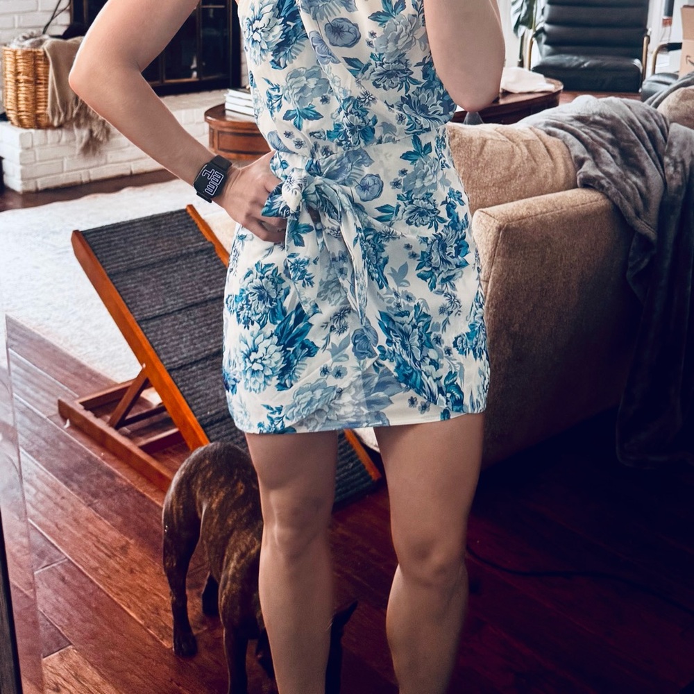 That’s so Fetch - Blue Floral Mini Dress